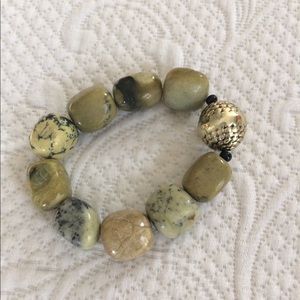 **** 3/$20 **** Polished stone bracelet